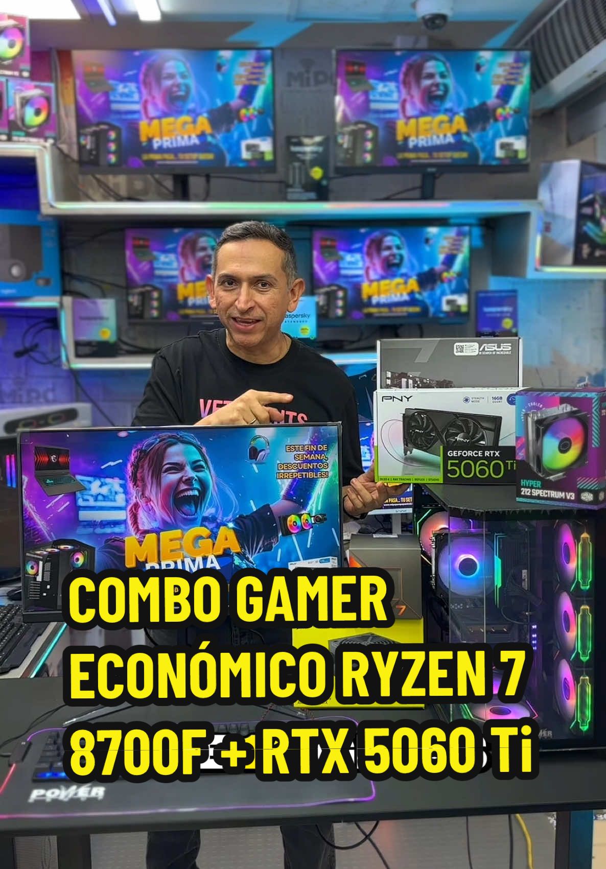 🔥 PC Gamer Potente y Económico 🔥 ¡Prepárate para jugar en alto rendimiento sin vaciar tu bolsillo! 🔥Procesador Ryzen 7 8700F 🔥RTX 5060Ti  🔥32GB RAM  🔥SSD 1TB Perfecto para juegos exigentes, edición y streaming. ¡Potencia real a precio justo! 🚀🎮 ✅Precio Primas $5’999.000✅ 🇨🇴 ¡Hacemos Envíos a toda Colombia! 📱 Escríbenos al WhatsApp para más información: 301-392-2368 🛒 Compra en línea: www.mipcparquecentral.com 📍 Visítanos: C.C. Parque Central Local 72 Barranquilla, Colombia.  #PcGamer #ComboGamer #Ryzen78700F #MiPcEquipos #Colombia #pcgaming #gaming #setupgamer #GamingSetup #mipcequipos #gamerlife #barranquilla 