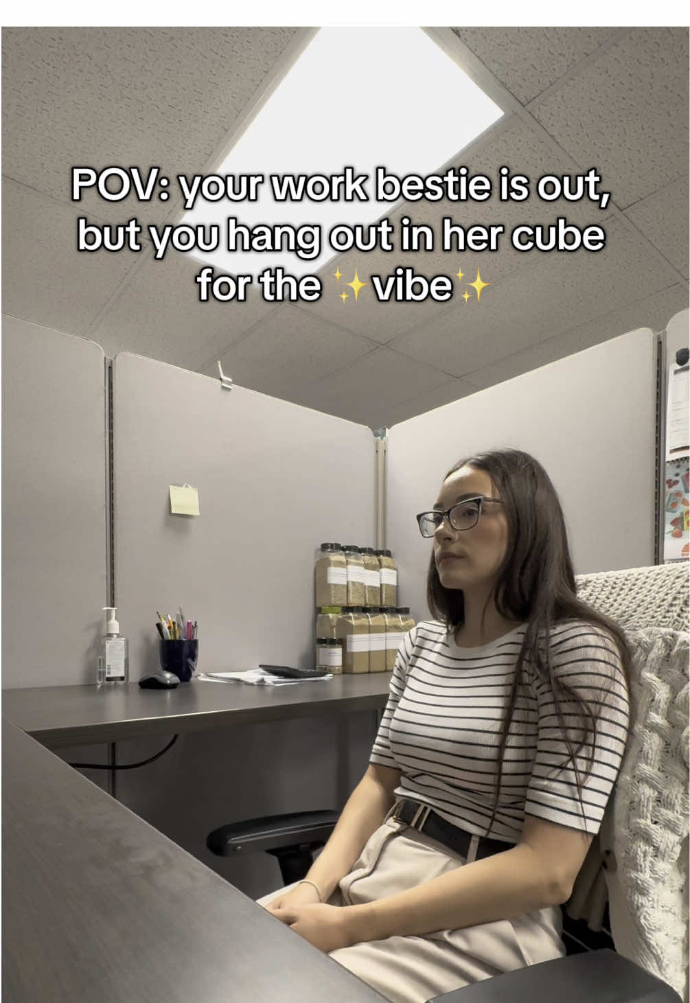 We can’t be a trio with only two of us here 🥺  . . . Not only do I love what I do for work, I enjoy who I work with. I’m on the best team, and have the best colleagues. 💁🏻‍♀️ . . . We work in office M-F, 9-5, so having a good relationship with the ladies I work with makes me excited to go to work and see my friends!👩🏻‍💻👩🏻‍💻👩🏼‍💻 . . . We’ve all worked together over two years now, and even hang out outside of the office. 🥰 . . . #corporatelife #corporatetiktok #workbesties #workfriends #9to5life #cubiclelife #corporateKat @V🦋 @Brianna Stanzione 