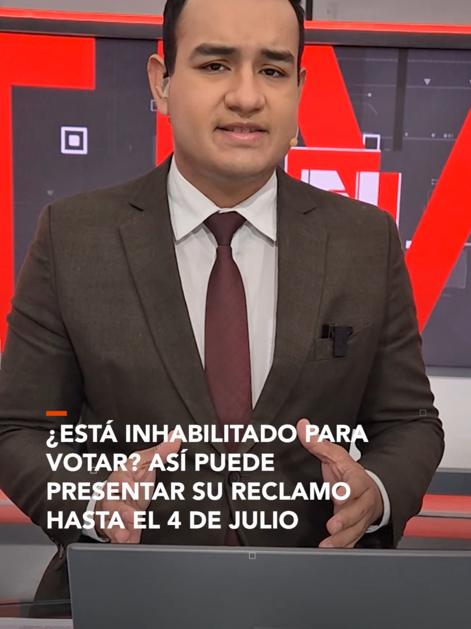 #NotivisiónScz | ¿Aparece como inhabilitado para votar? ¡Todavía está a tiempo de reclamar! El Órgano Electoral Plurinacional ha habilitado un plazo para que las personas que fueron inhabilitadas de manera incorrecta puedan presentar su reclamo hasta este 4 de julio. 🗳️ Si su nombre no figura en el padrón o aparece como inhabilitado, puede regularizar su situación siguiendo unos simples pasos. Presentador: @soyedmundook ▶️ Más información en www.reduno.com.bo  #RedUno #RedUnoDigital #Notivisión #NTVInforma #tse