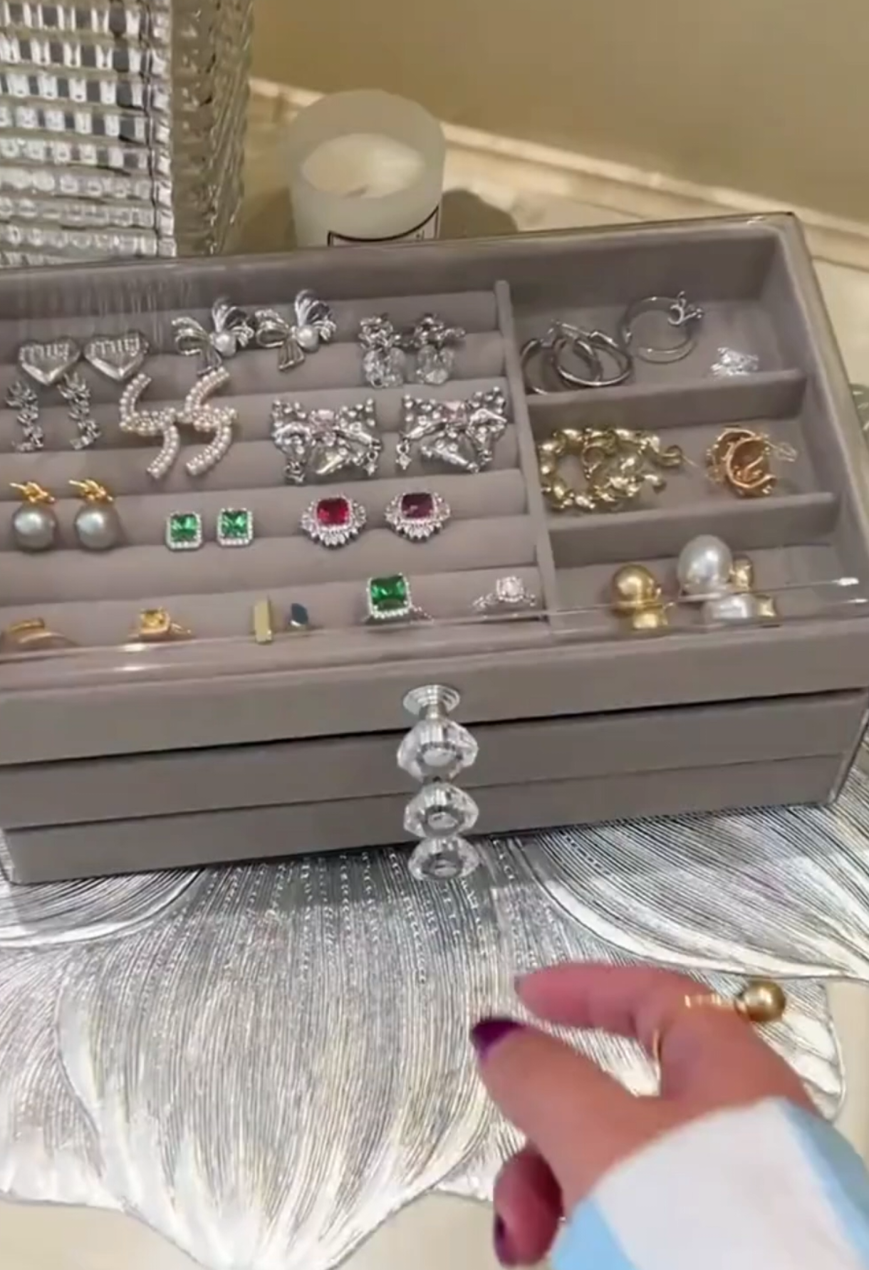 Porta Joia Acrílico LUXO #joia #portajoias #beleza #semijoias #luxo #dicas 