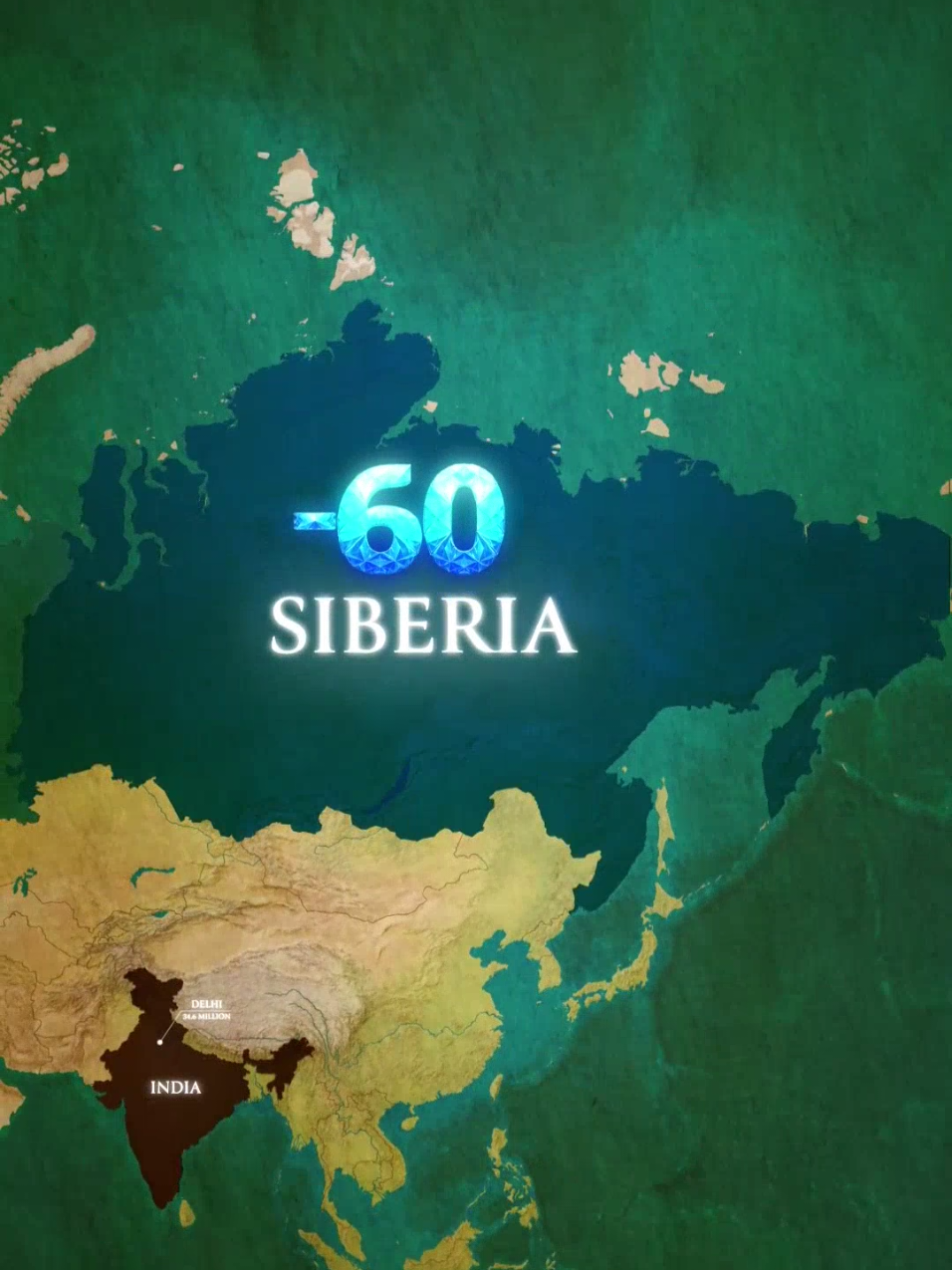 Why Siberia is the Coldest Region on Earth 🌍 #russia #russiantiktok #siberia #geography #map #foryourpage 