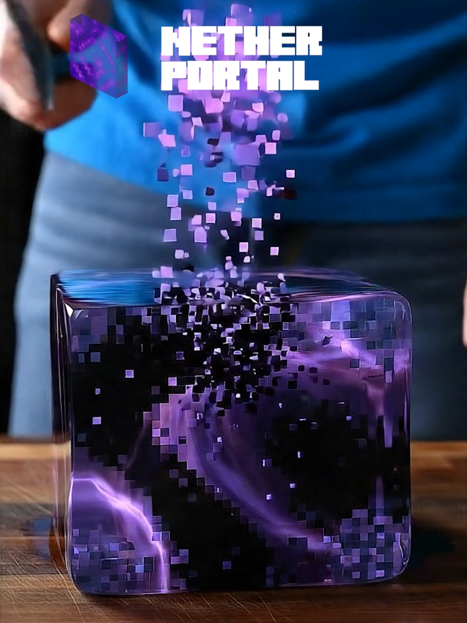 Part 2 | Cutting Realistic Nether Blocks from Minecraft 💀 #ASMR #AI #Minecraft #Gaming #satisfying #oddlysatisfying 