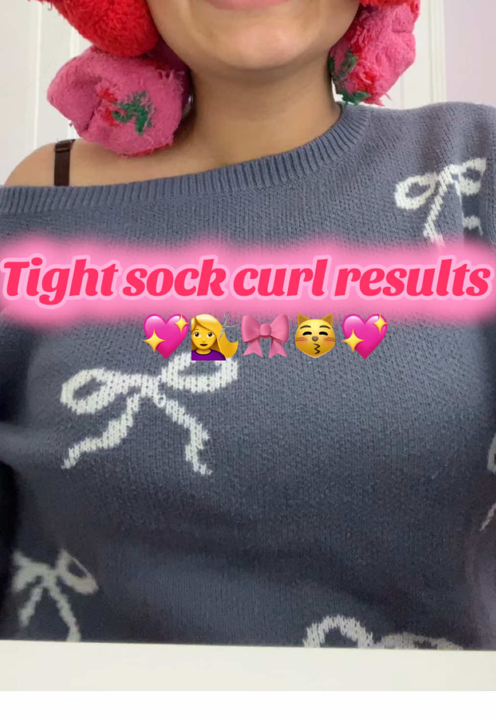 Tight sock curl results 😌💖💇‍♀️🎀#sockcurlsresults #viral #heyyy_there_delilah #results #microinfluencer #contentcreator #foryoupage 