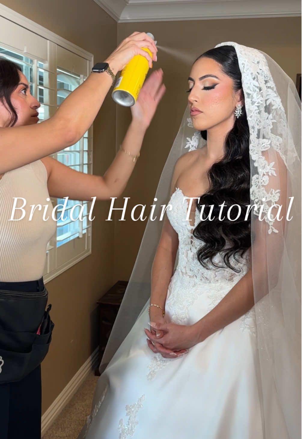 Clarissa’s Wedding Day hairstyle 💕  Products used -  @Luxy Hair 24” 240 grams @got2bUSA freezing spray  @Redken spray wax  @Kenra Professional thermal spay 13  @SexyHair powder play _ Mua @Samira  Bride @Clarissa  • #bridetobe #hairtutorial #weddinghair #weddingday #bridalhairstylist #bridalhair #weddingtiktok  