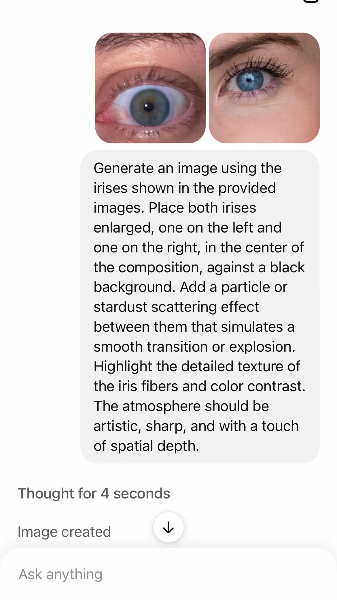 Took full advangage of ChatGPT and the bluest eyes I’ve ever seeeeeeeen 🥹🥰 #AI #chatgpt #fyp #oceaneyes 