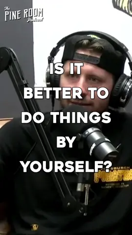 Do you enjoy doing things by yourself or with friends? #podcast #pineroompodcast #debate #friends #alone #podcastclips #comedy 