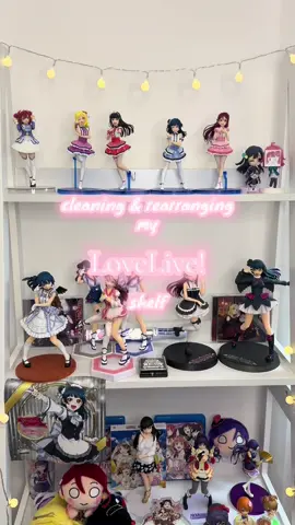 finally posting this even though my shelf has been different for ages now!!  #lovelive #lovelivesunshine #loveliveschoolidolproject #lovelivesuperstar #lovelivecollection #animefigurecollection #fyp 
