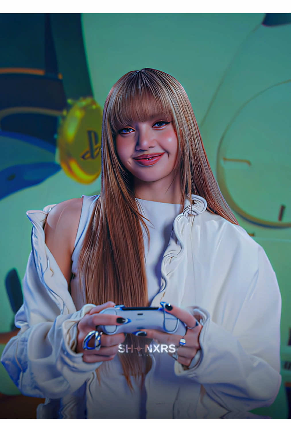 rock ya bodyyy || ib:naeuzi #blackpink #blackpinkedit #kpopfyp #lisa #lisablackpink #playstation lisa playstation edit 