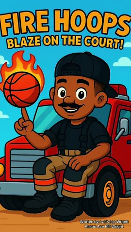 Fire Hoops Blaze On The Court!  Children’s book / animation.  #nothingwashanded #fyp #subscribe #basketball #youtube #children #book 