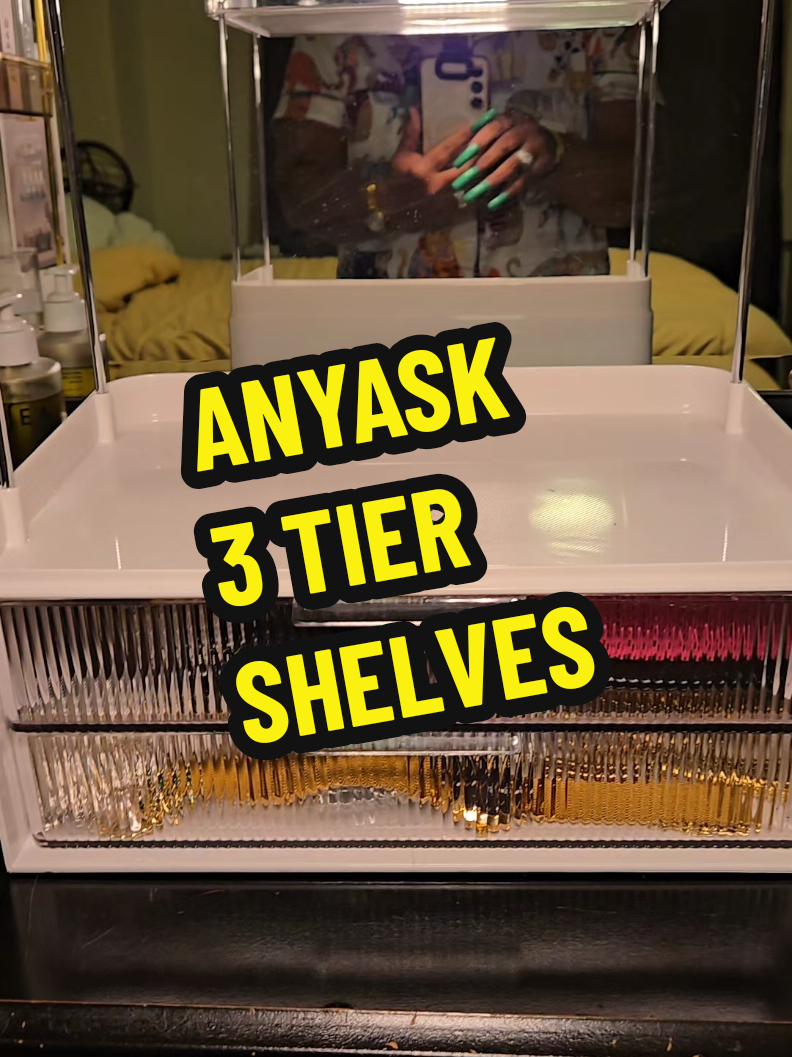 @Anyask Home #anyask #3tiershelves #organizer #3sheleves #organization  #dealsforyoudays #tiktokshopmadeyoushop 