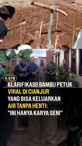 Udah di klarifikasi yah,di kira airnya bertuah ternyata hanya karya seni aja . . Sitirhmah0766 #bambu_petuk #keluar_air #cianjur