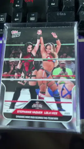 @Lola Vice @Stephanie Vaquer topps now card came in #WWE #nxt #worldscollide #toppsnow 