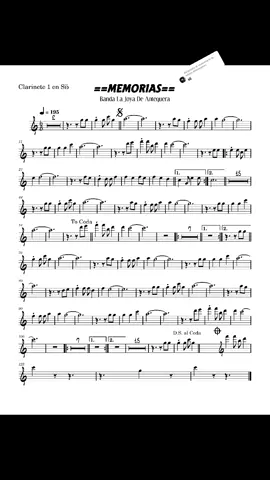 Respuesta a @edwin.atilanoperez  MEMORIAS  BANDA LA JOYA DE ANTEQUERA  #PARTITURAS   #memorias #Tecorucho #carta_abierta #