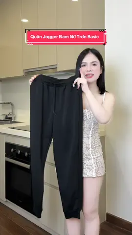 Quần Jogger Nam Nữ Trơn Basic 