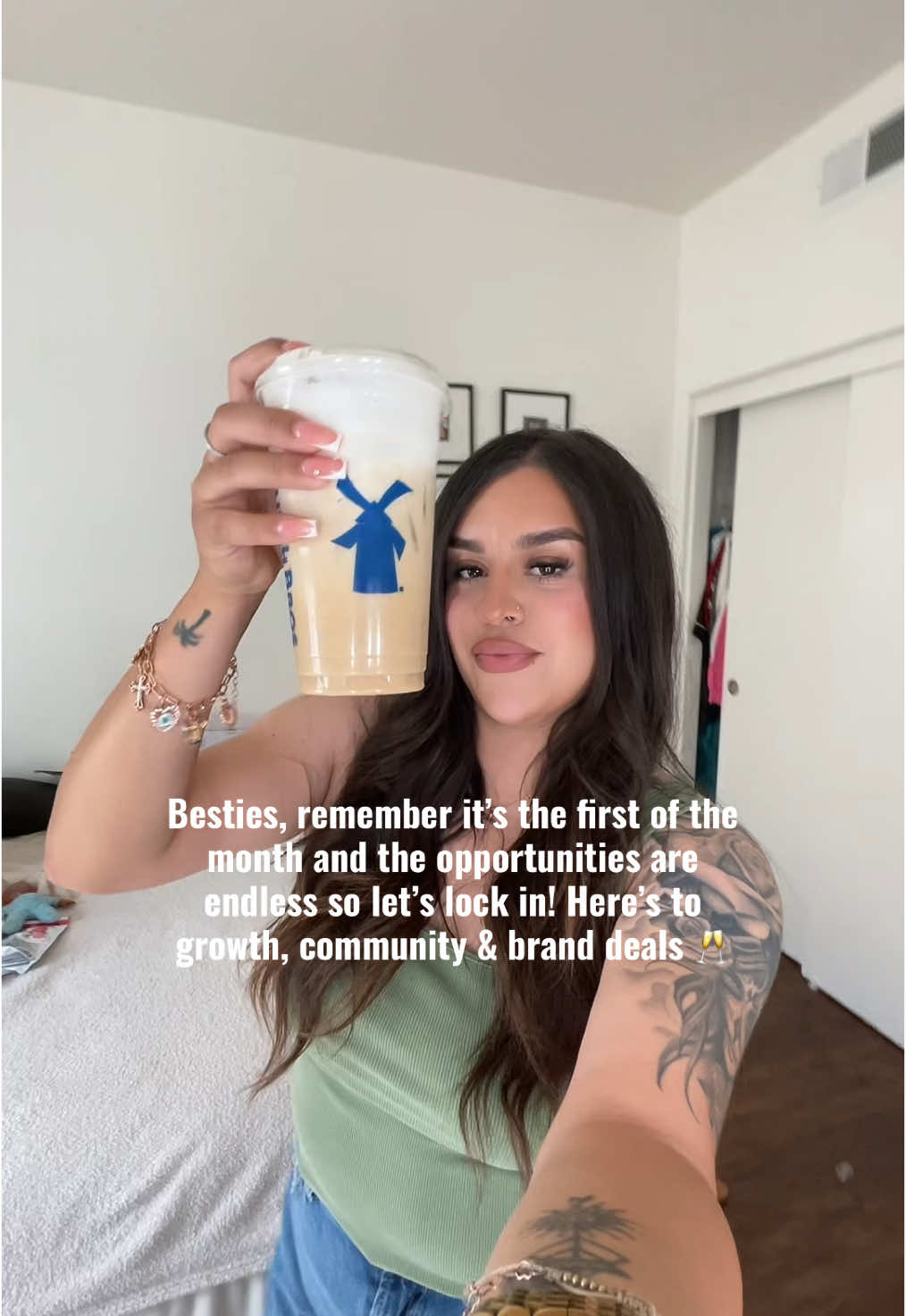 I love the first of the month because it just means new opportunities and room for growth, we got this besties 🥂💖  #fyp #growth #growthmindset #growthtiktok #growing #smallcontentcreator 