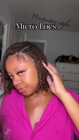 Found a quick little protective style.. got tired of wearing my micro locs down in this heat . Micro Locs for the win! 😎🌸. #microlocs #locstyles #locs #microlocstyles #braidstyles #protectivestyle 