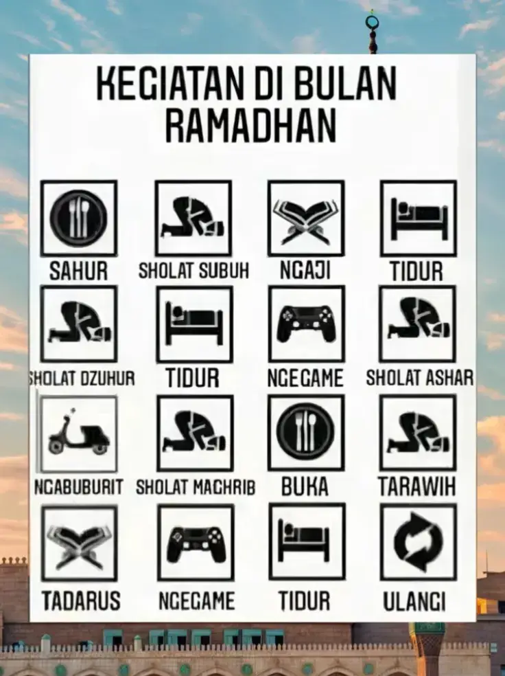 Kegiatan bulan Ramadhan 😇🕌💫 #ramadhan #ramadhankareem #puasa2026🕌 #ramadhan2026🕌☪️ #🕌😇✨ #puasa #bismillahfyp #foryoupage #fypシ #fypシ゚viral #