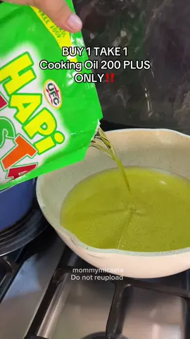 Naka Buy 1 Take 1 na ulit UFC Vegetable Oil 200 plus lang 900ml na‼️ #cookingoil #vegetableoil #hapifiesta #fypシ 