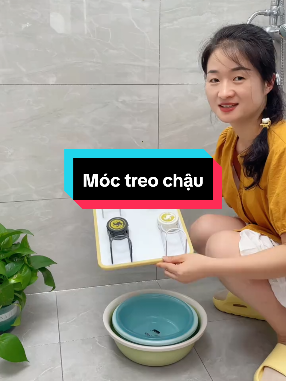 Móc treo chậu trong gia đình tiện lợi #thugiangreview #giadungthongminh #giadungtienich #gaidung 