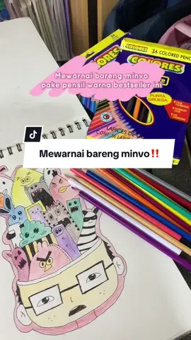 Gabut? mewarnai solusinya‼️#fivevoo #atk #mewarnai #pensilwarna #gambar #anakanak #mewarnaibareng 