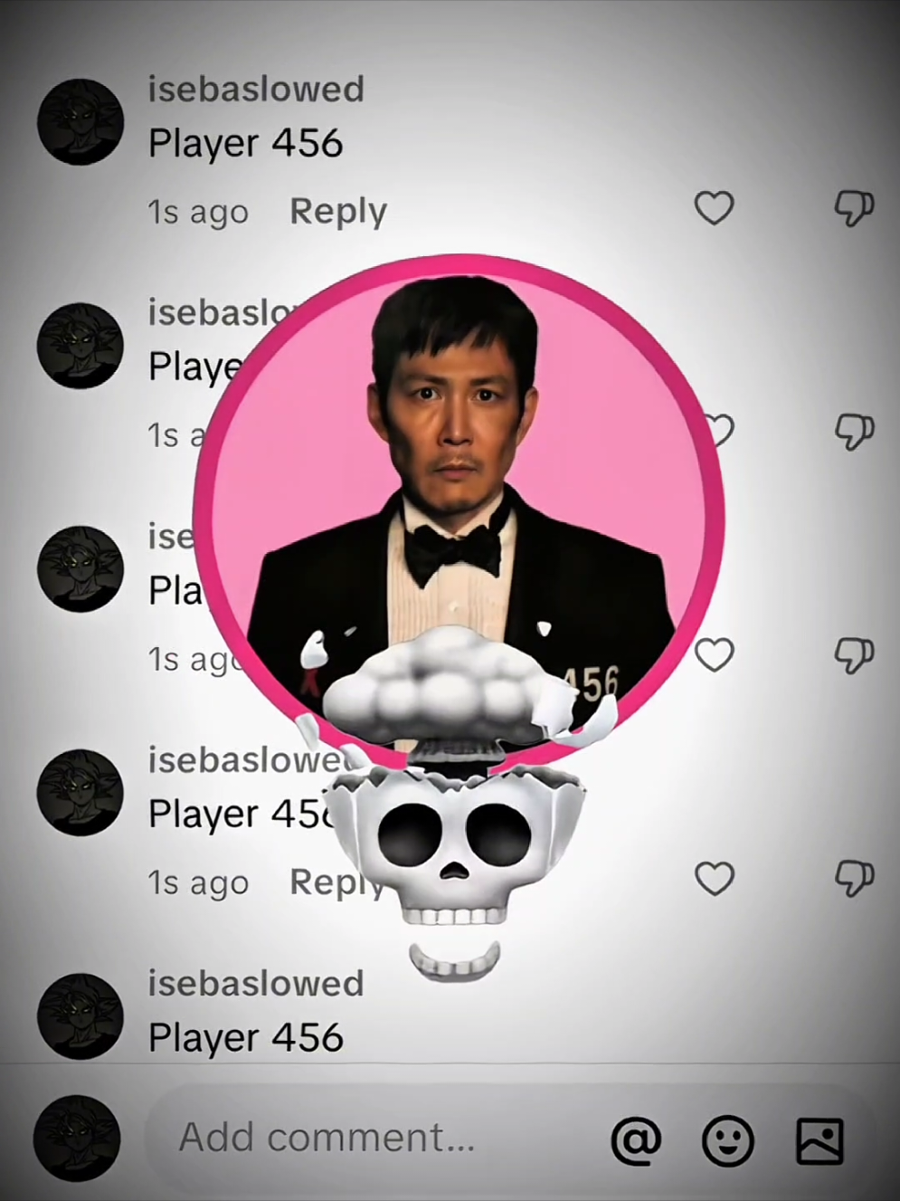 Player 456 Comment Tutorial ☠️ #trollface #edit #tiktok #viral #fyp 