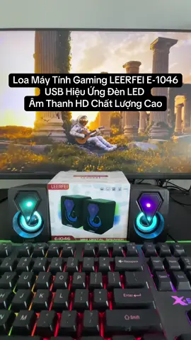 Loa Máy Tính Gaming LEERFEI E-1046 USB Hiệu Ứng Đèn LED Âm Thanh HD Chất Lượng Cao#xuhuong #loamaytinh #loagaming #loapc #loamaytinhdeban 