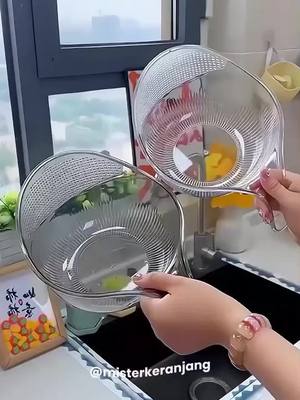 Wadah pencuci beras, sayuran, buah-buahan serbaguna. #wadahpencucibuah #wadahcuciberas #wadahpencucibuahdansayur 