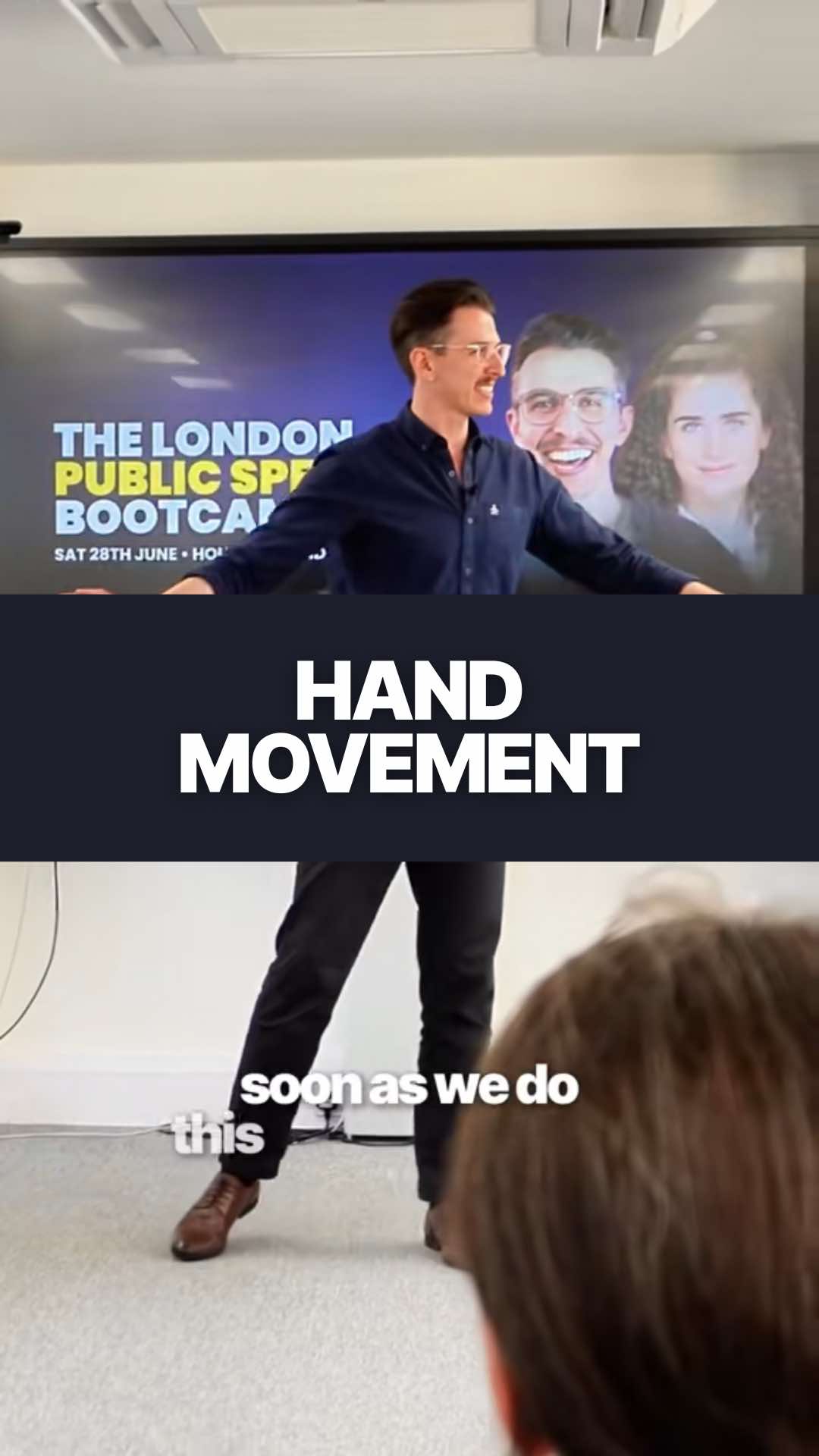 Don’t let your hands ruin the moment 😬  When your hands don’t know what to do…your audience doesn’t know where to look. Build the muscle memory. Own the space ✋ #PublicSpeaking #BodyLanguageTips #SpeakingPresence #CommunicationCoach #JamesPercySmith #VoiceCoach #Elocution #SpeakingSkills #LeadershipPresence #PresentationTips #HandGestures #ConfidenceOnStage #FYP