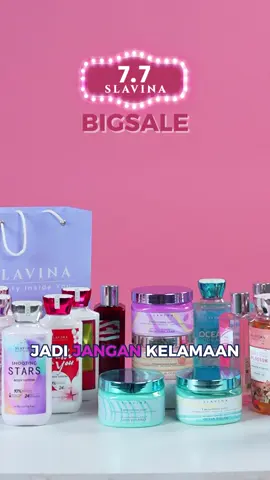 ‼️7.7 BIG SALE‼️ Diskon hingga 80% untuk semua produk Slavina 😘🥰  #Slavina #Slavinaindonesia #Promo77 #Bigsale77 #Promodoubledate 