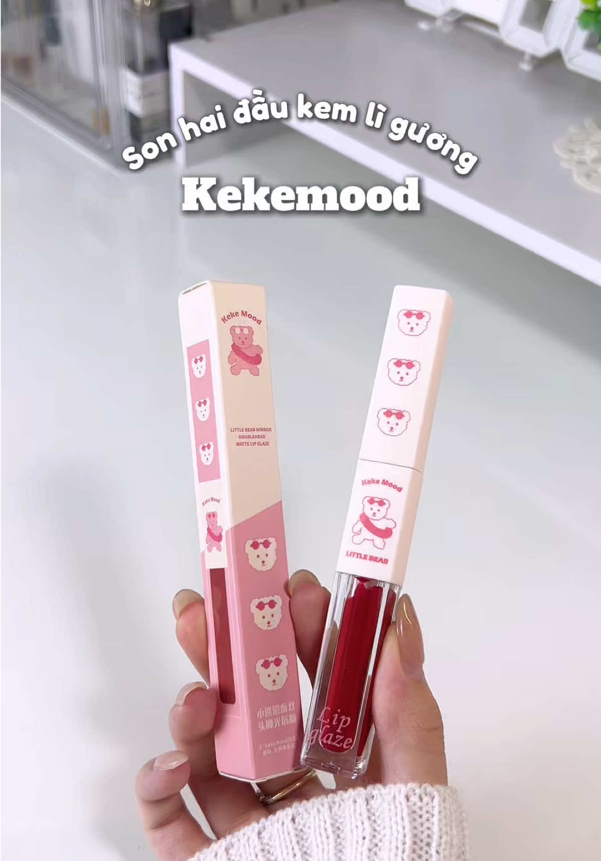 Màu đẹp lâu trôi lại còn cute nữa nè #unbox #review #chaniethichunboxne #son #sonmoi #kekemood #makeup #sonhaidau #sonbong #sonli 