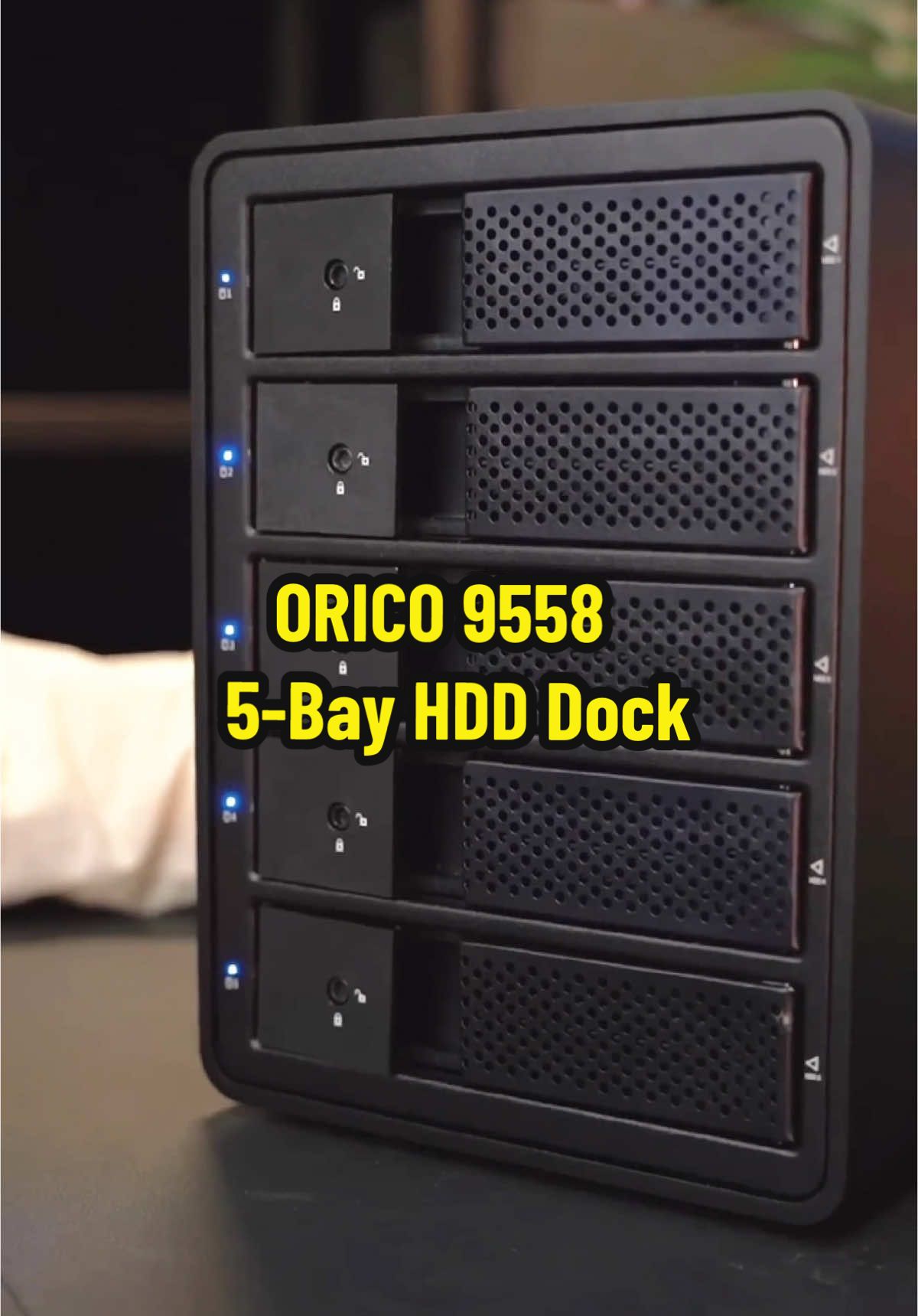 ORICO 9558 – 5‑Bay RAID HDD Docking Station, Aluminum Case, 80 TB Max, Security Door. #ORICO #Oricodockingstation #dockingstation #TikTokShop #TikTokFinds #TrendingProducts #MustHave #TikTokMadeMeBuyIt #ShopNow #ViralFinds #BestDeals #HotDeals #OnlineShopping #TikTokShopFinds #ProductReview #ViralProducts #ForYou #FYP #FYPTrending #FYPViral #ForYouPage
