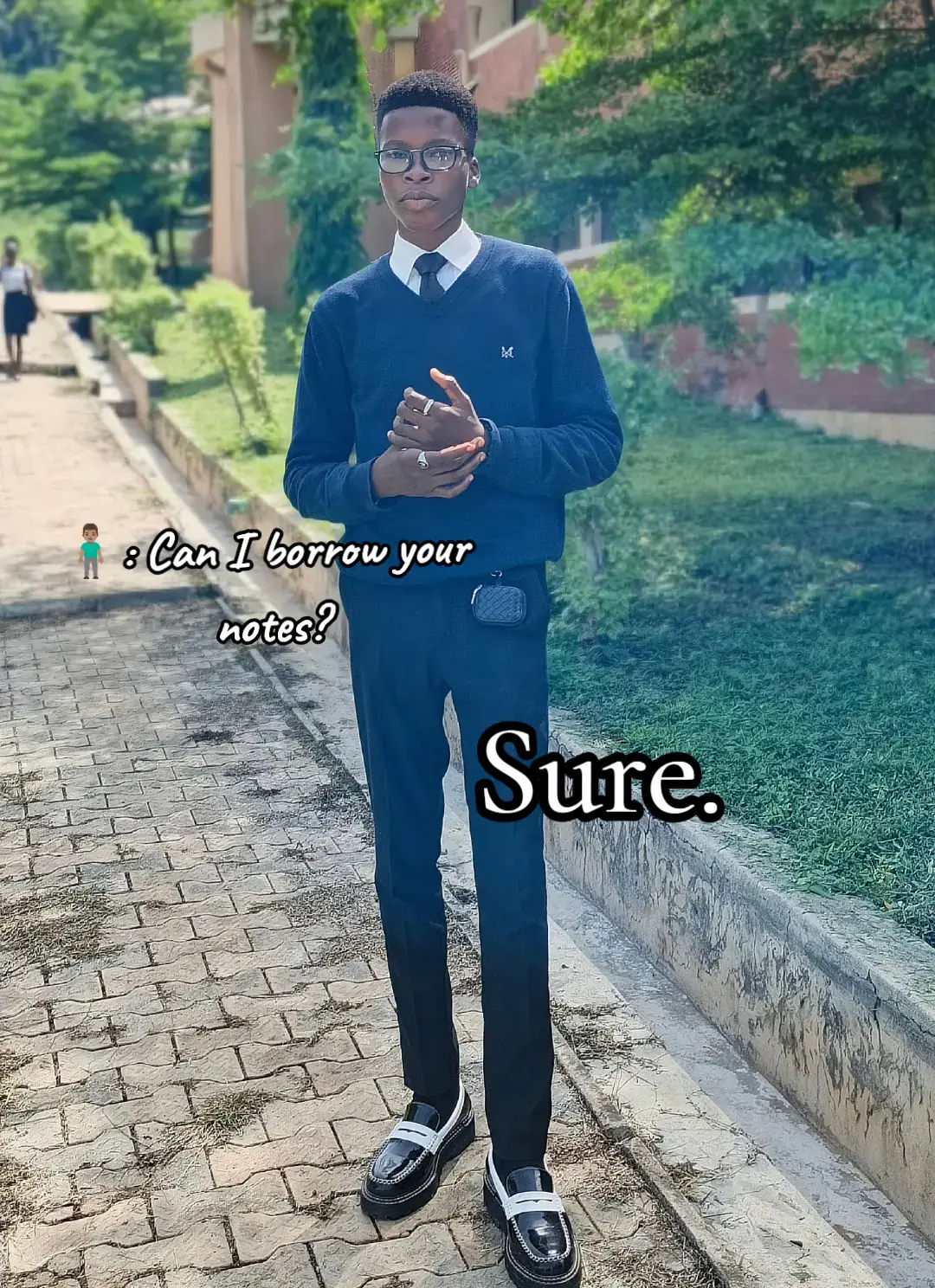 I scribble in my notes a lot, sometimes it's not too bad🖤 Post inspired by @Gia🫶🏼  #fyp #tiktoknigeria #uniosun #lawstudent #art #sketch #doodle #anime 