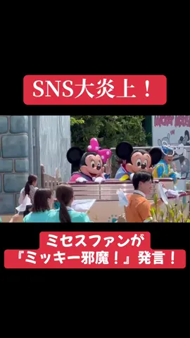 SNSでミセスファンがディズニーパレード中のミッキーに『邪魔！』と発言して炎上中！　#ディズニー#ディズニーランド＃ディズニーリゾート #disney #disneyland #disneysea #ディズニーおもしろ動画 #ディズニーシー#ミセス#ミセスグリーンアップル  #ミセスグリーンアップル大好き 