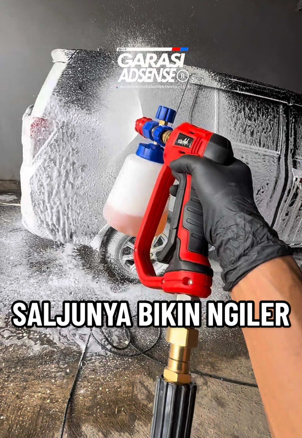 SEMANTAP INI SALJUNYA 🔥 NYOBAIN SPRAY & TABUNG SALJU JET CLEANER KASTA TERTINGGI SUPER PREMIUM  #alatcucimobilmotor #alatcucimotorviral #alatcucimobil #alatcucimotor #mesincucimobil #mesincucimotor #jetsteam #jetcleaner #foamlance #spraygun #alatcucisalju #shampomotor #garasiadsense 