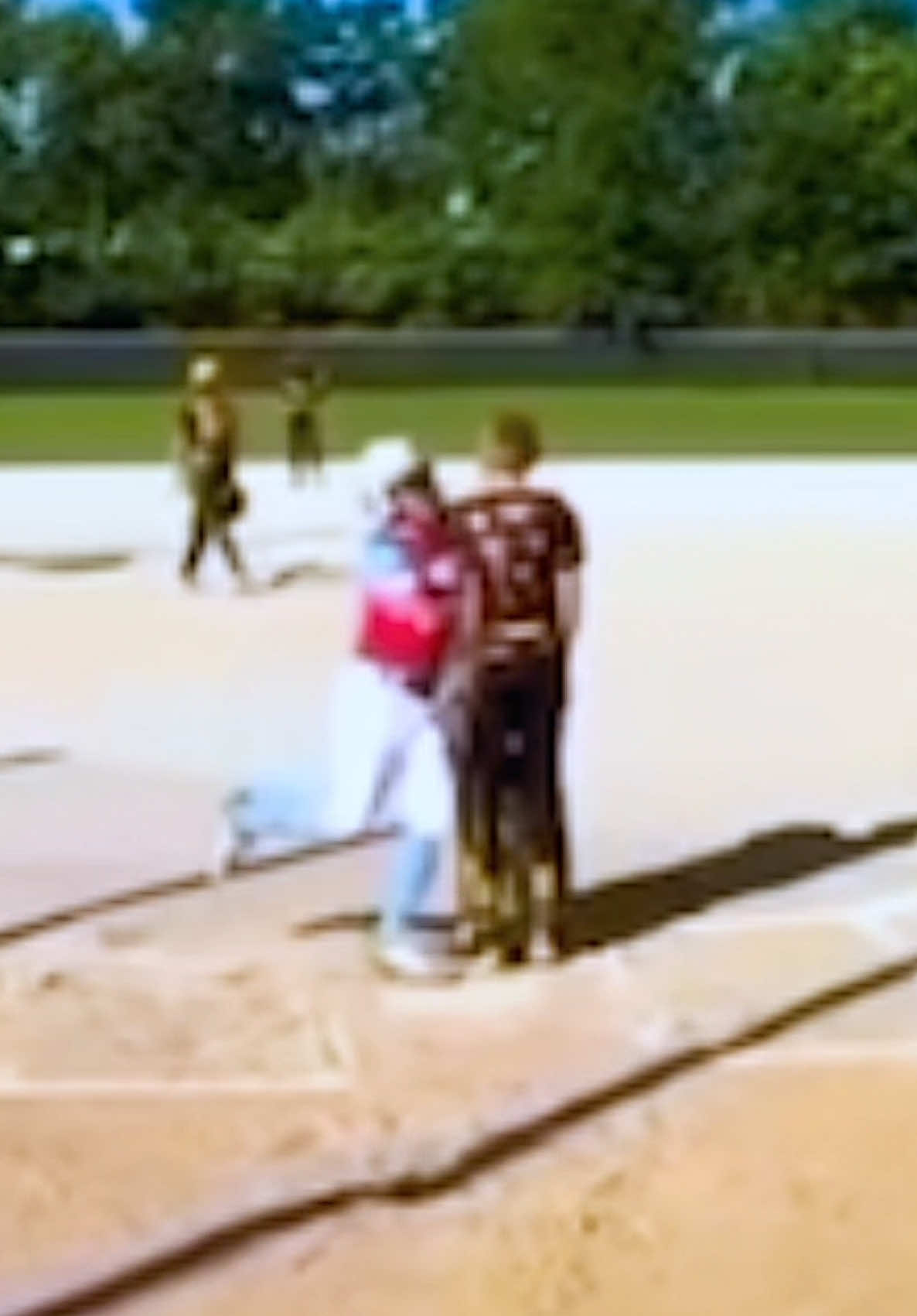 Runner Makes a Dirty Play on Catcher… Breaks His Wrist! 😬🤦🏻‍♂️ #baseball #kids #drama #catcher #runner #sad #bad #dirty #sports #creatorsearchinsights #fyp #viral 