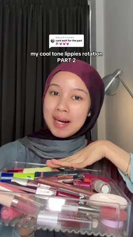 Replying to @N. My cool tone lippies rotation pt.2😘 — #cooltone #liptint 