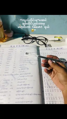 #ကျက်တိုင်းသာရမယ်ဆိုချစ်တိုင်းလည်းညားမှာပေါ့🥲#laoshiမမြင်ပါစေနဲ့ #foryou #gesc #chinese #viral 