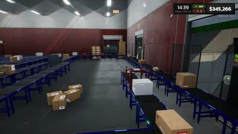 Parcel simulator launcher conveyor belt launches the denied parcels into the denied shoot!