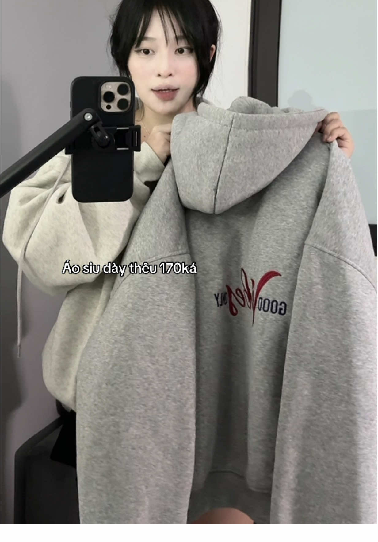 Form phồng áo rất đẹp lun nam nữ mặc dc hết nah #hoodiezip #xuhuong #aokhoac #review #chiase #hoodie 