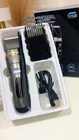 Rechargeable electric cordless hair clipper barber razor 💈#hairclipper #razor #barber #barbershop #barberessentials #hairtrimmer 