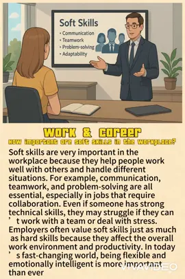 How important are soft skills in the workplace?#ieltsspeaking #ieltsexam #ieltspreparation #ieltstips #foryou #fyp #viral #LearnOnTikTok #learningenglish #englishtips #ielts #