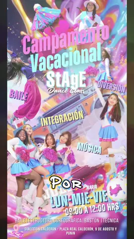 Se acaban los cupos!🫵🏻🩰✨ Ven a nuestros vacacionales de todas nustras sedes Quito-Cayambe-Ibarra ✨No te pierdas la oportunidad de pasar tus mejores vacaciones haciendo algo que te gusta!🪁✨ La Diversión está a punto de comenzar @Stage Dance Ibarra 🩷🩵 @stagedanceclass 🩷🩵 #vacaciones #bastoneras #baile #bastonerasstage #viral #cayambe_ecuador🇪🇨 #ibarra 