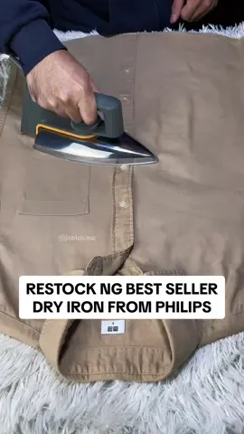 Replying to @Joeann Garcia Añano RESTOCK dry iron HD1172 from Philips! Limited Stock Lang dali! Basket here 👉@Juan PH  #iron #dryiron #clothesiron #MomsofTikTok #ironsteamer #OOTD #ironing #travel #plantsa #plantsado #Denim #Maong