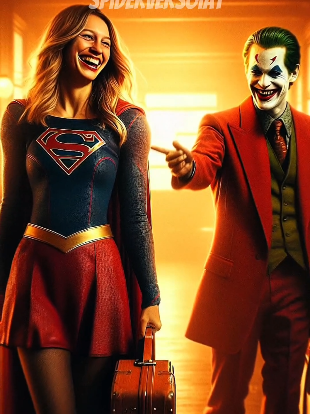 Parte 2, O que a Supergirl fez vai te surpreender😱 #homemaranha #supergirl #historia #ia #spiderversoia #venom #coringa #deadpool 