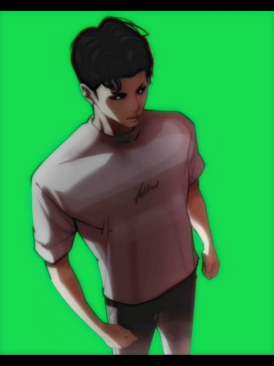 lookism green screen animation #gunparklookism #fyp #lookism #animation #danielpark #webtoon #greenscreen 