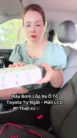 Máy Bơm Lốp Xe Ô Tô Toyota Tự Ngắt - Màn LCD Thiết Kế Nhỏ Gọn - Công Suất Cao#bomlopoto #bomloptoyota 