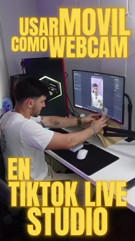 Como usar tu movil o celular como webcam en tiktok live studio sin programas y gratis. Nueva actualización!  #tipsstreamers #tiktoklivestudio #livedetiktok #streamer #movilcomocamara #juanluluvt 