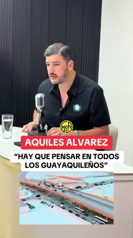 #Guayaquil 🚨🌁 Aquiles Alvarez alcalde de la urbe porteña sobre el paso elevado en Los Ceibos 🎙️💬  📻 90.9FM | kchtv.com 