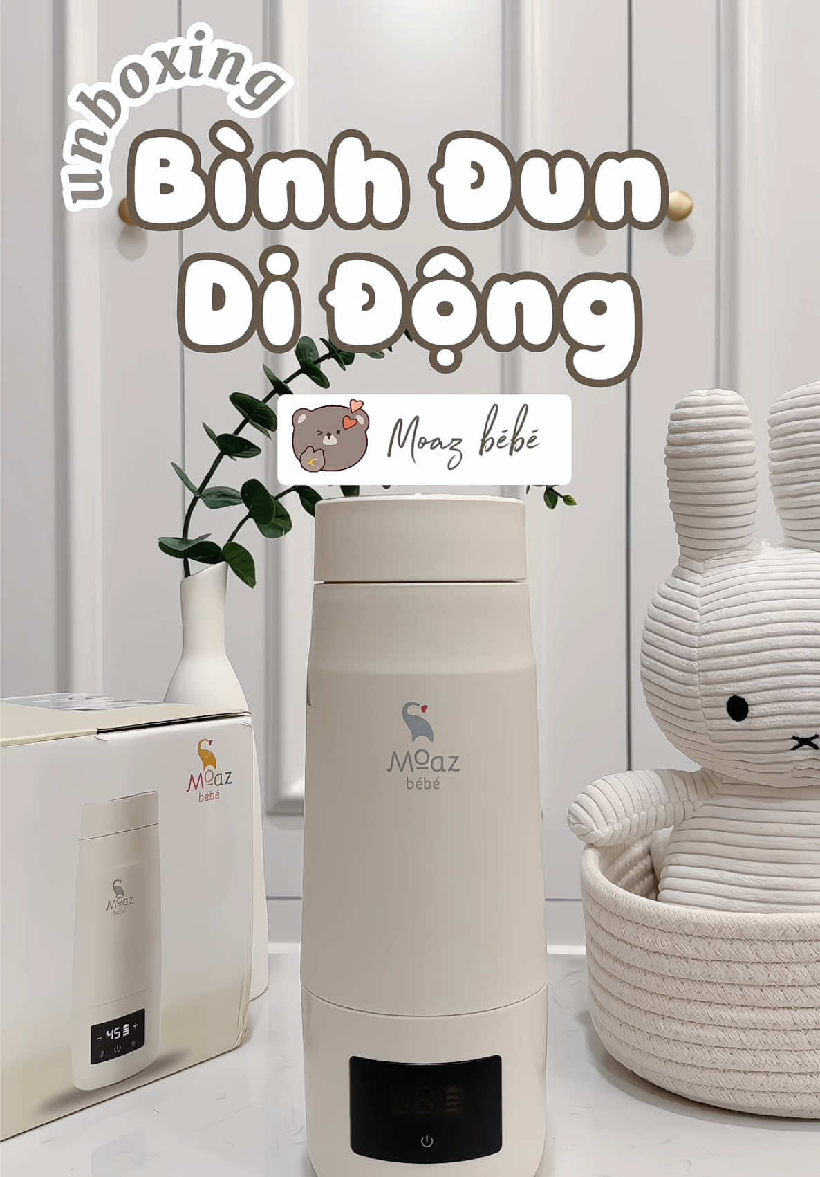 Unbox máy mới cũng phải bật bài nè cơ. Luỵ quá🤭  #xuhuong #moazbebe #binhdungnuoc #mebimsua 