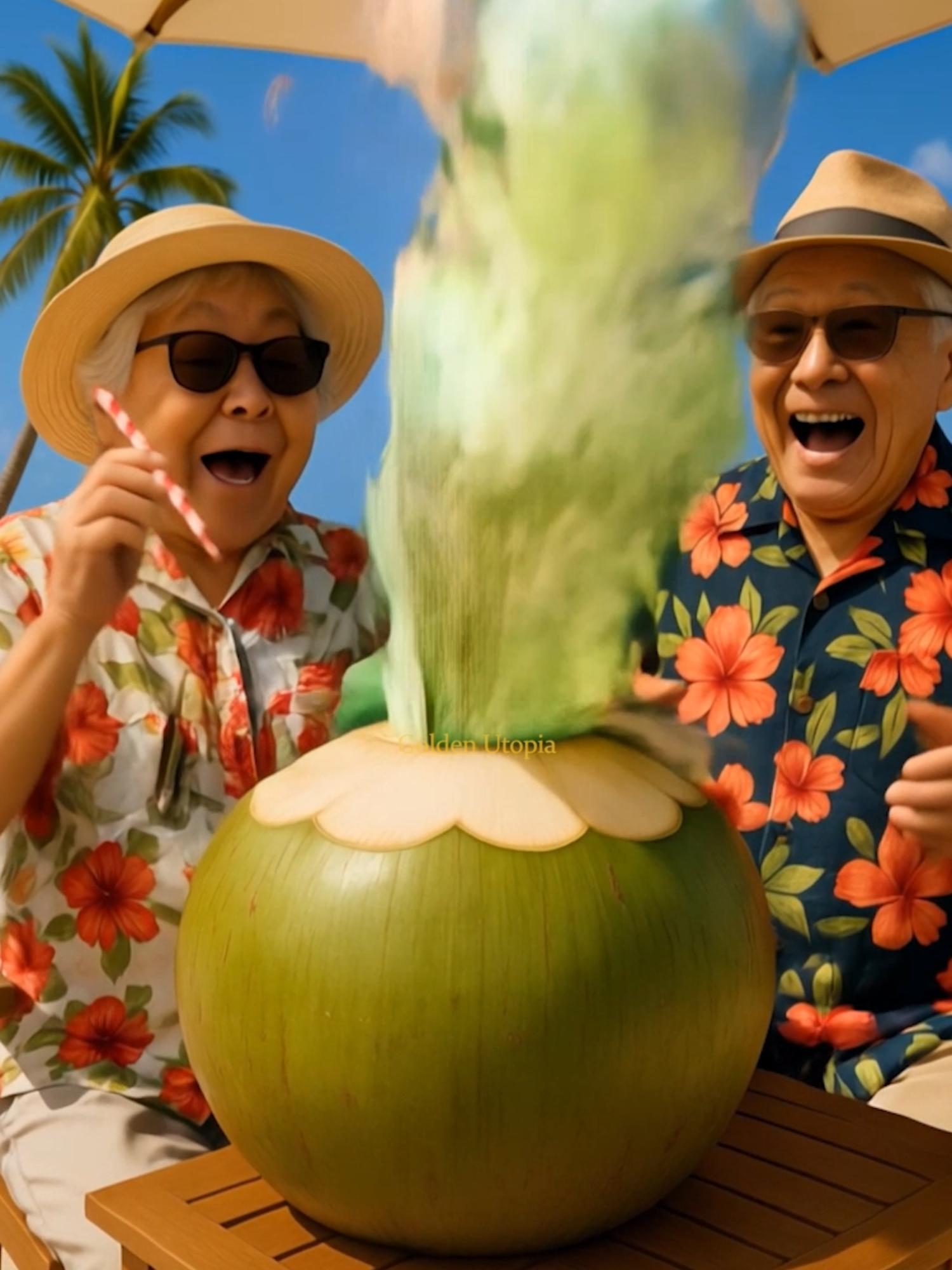 코코넛에서 돈이 터졌다! 대운의 시작!🥥💸(Coconut Money Explosion! Your Big Luck Starts Now!) #행운의코코넛 #돈벼락 #대운 #money #wealth #luck #goldrain #tien